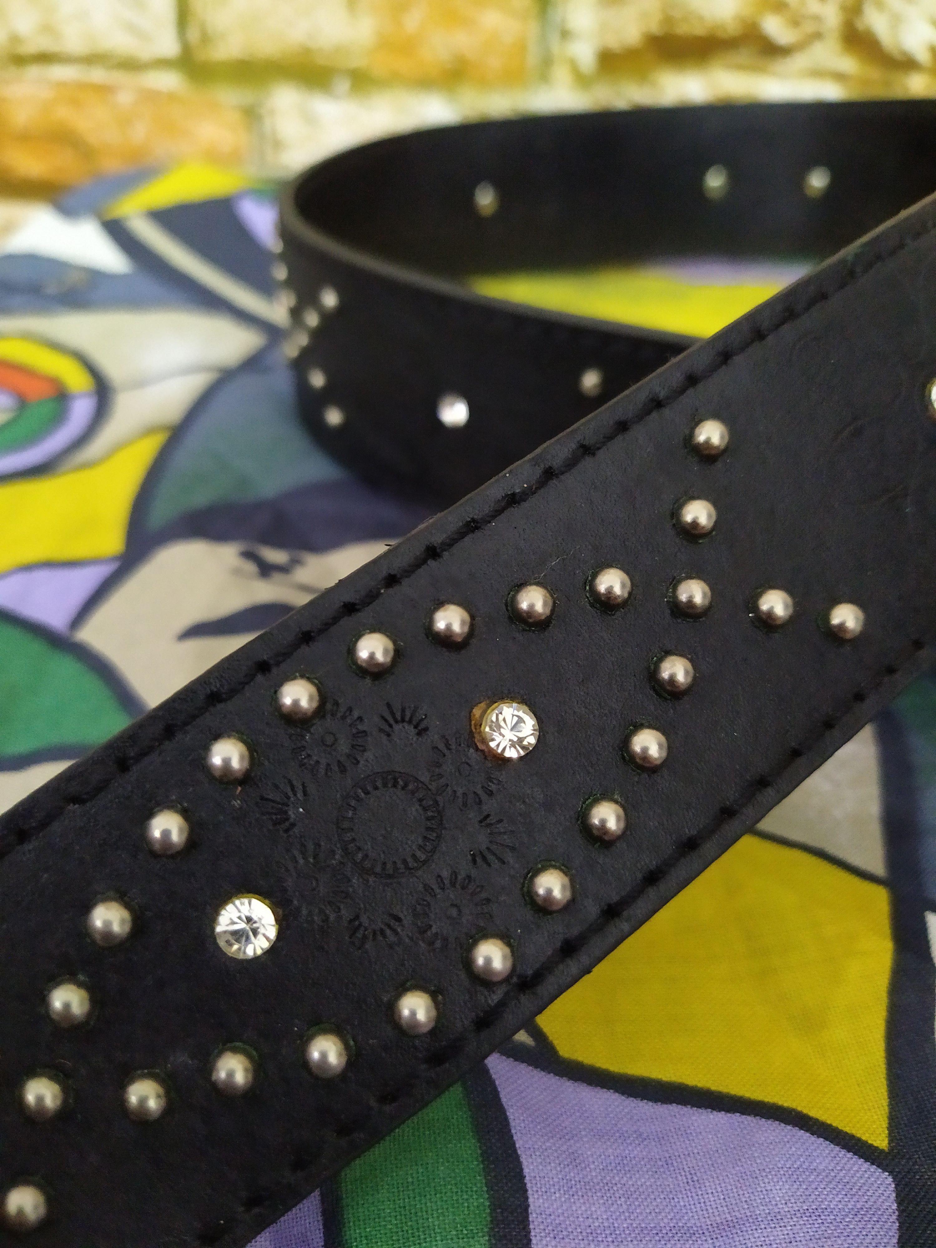 Edwin EDWIN SOMETHING LEATHER BELT MURAKAMI FLOWER CRAFTED (B472) Size ONE SIZE - 5 Thumbnail