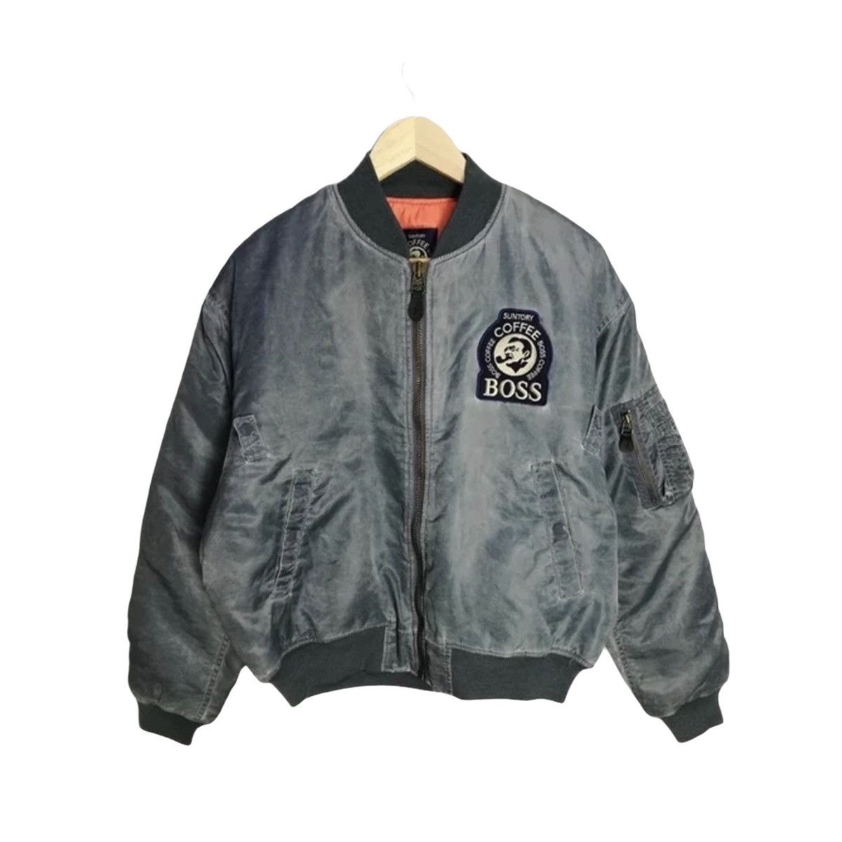Japanese Brand BOSS Suntory coffee bomber jacket Size US L / EU 52-54 / 3 - 2 Thumbnail