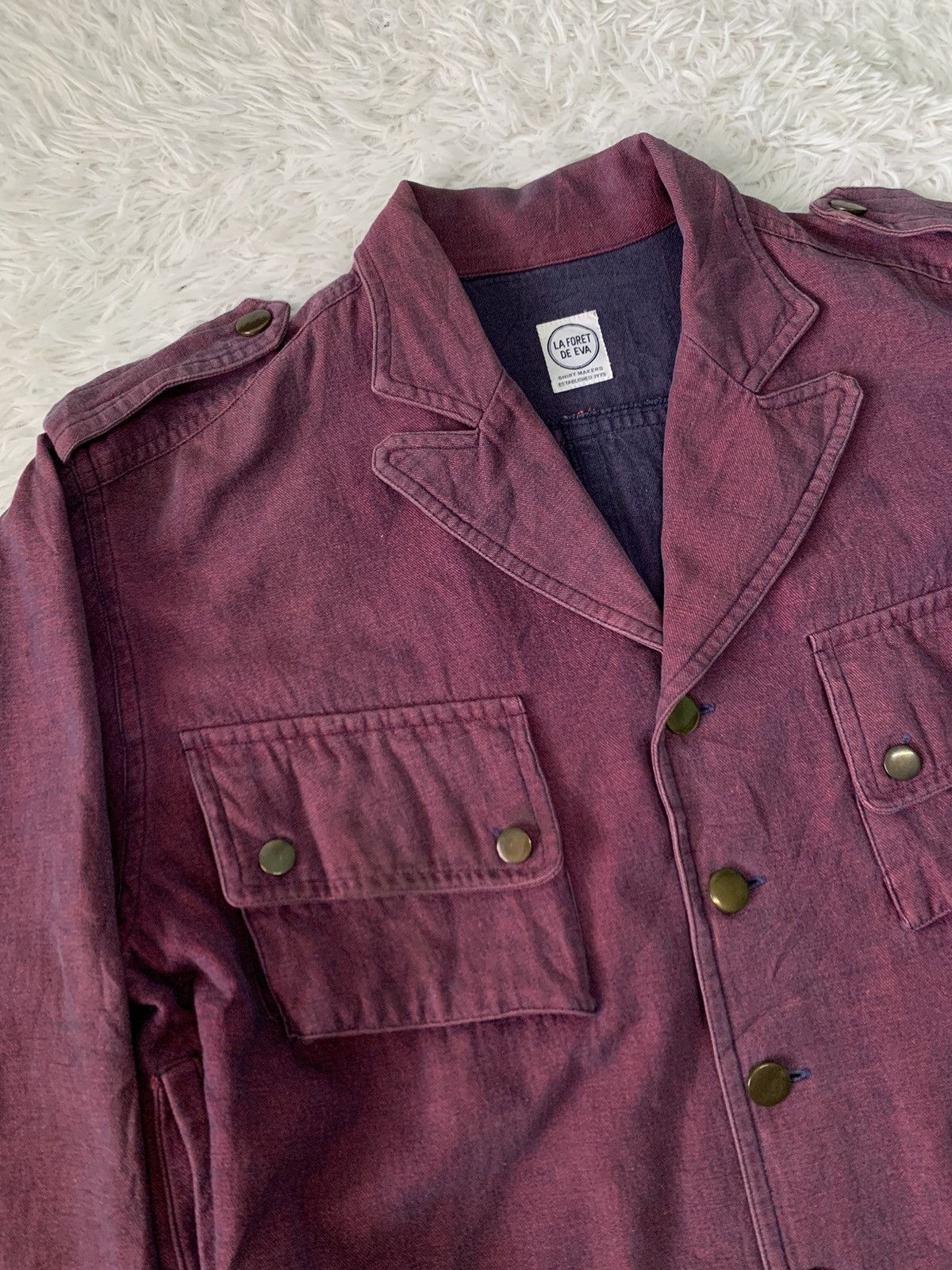 Japanese Brand La Foret De Eva Cargo Pocket Style Jacket Size US M / EU 48-50 / 2 - 4 Thumbnail