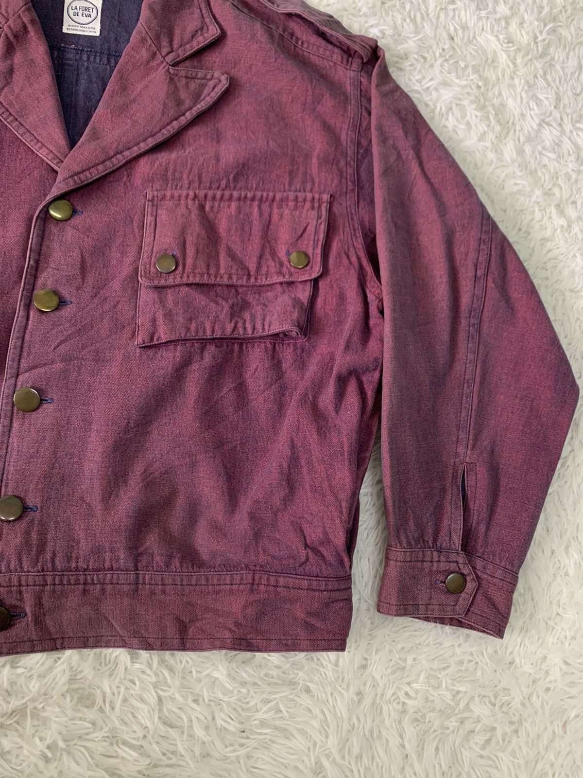 Japanese Brand La Foret De Eva Cargo Pocket Style Jacket Size US M / EU 48-50 / 2 - 5 Thumbnail