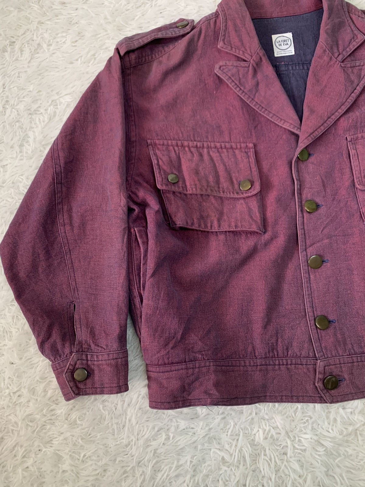 Japanese Brand La Foret De Eva Cargo Pocket Style Jacket Size US M / EU 48-50 / 2 - 3 Thumbnail