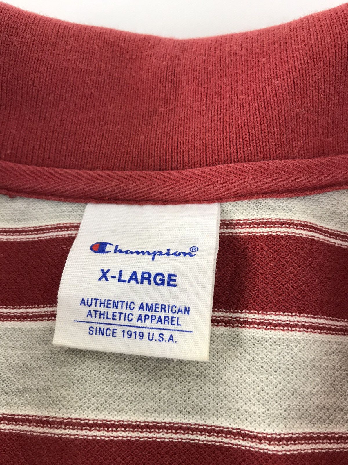 Champion Champion Polo T-shirt Tee Striped Design Unisex Wear Size US L / EU 52-54 / 3 - 5 Thumbnail
