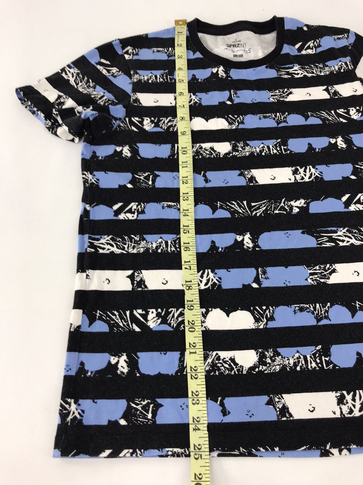 Andy Warhol × Japanese Brand Andy Warhol Floral Striped Art Design Tee Printed All Over Size US M / EU 48-50 / 2 - 8 Thumbnail
