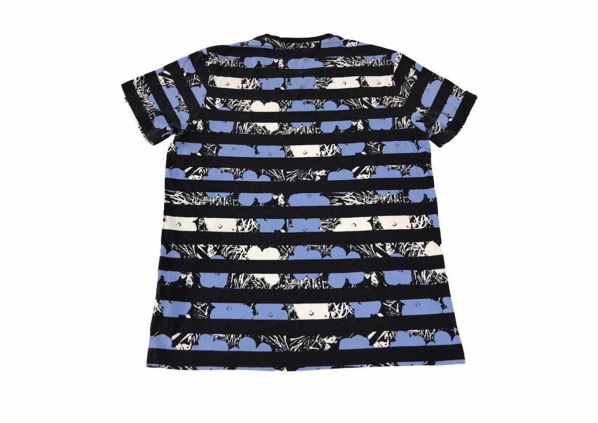 Andy Warhol × Japanese Brand Andy Warhol Floral Striped Art Design Tee Printed All Over Size US M / EU 48-50 / 2 - 2 Thumbnail