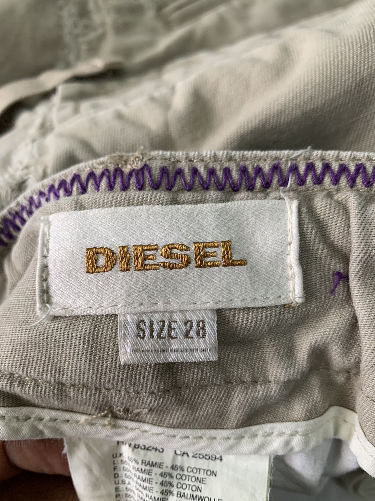 Diesel Distress Diesel Cargo Short Pants Size US 30 / EU 46 - 18 Thumbnail