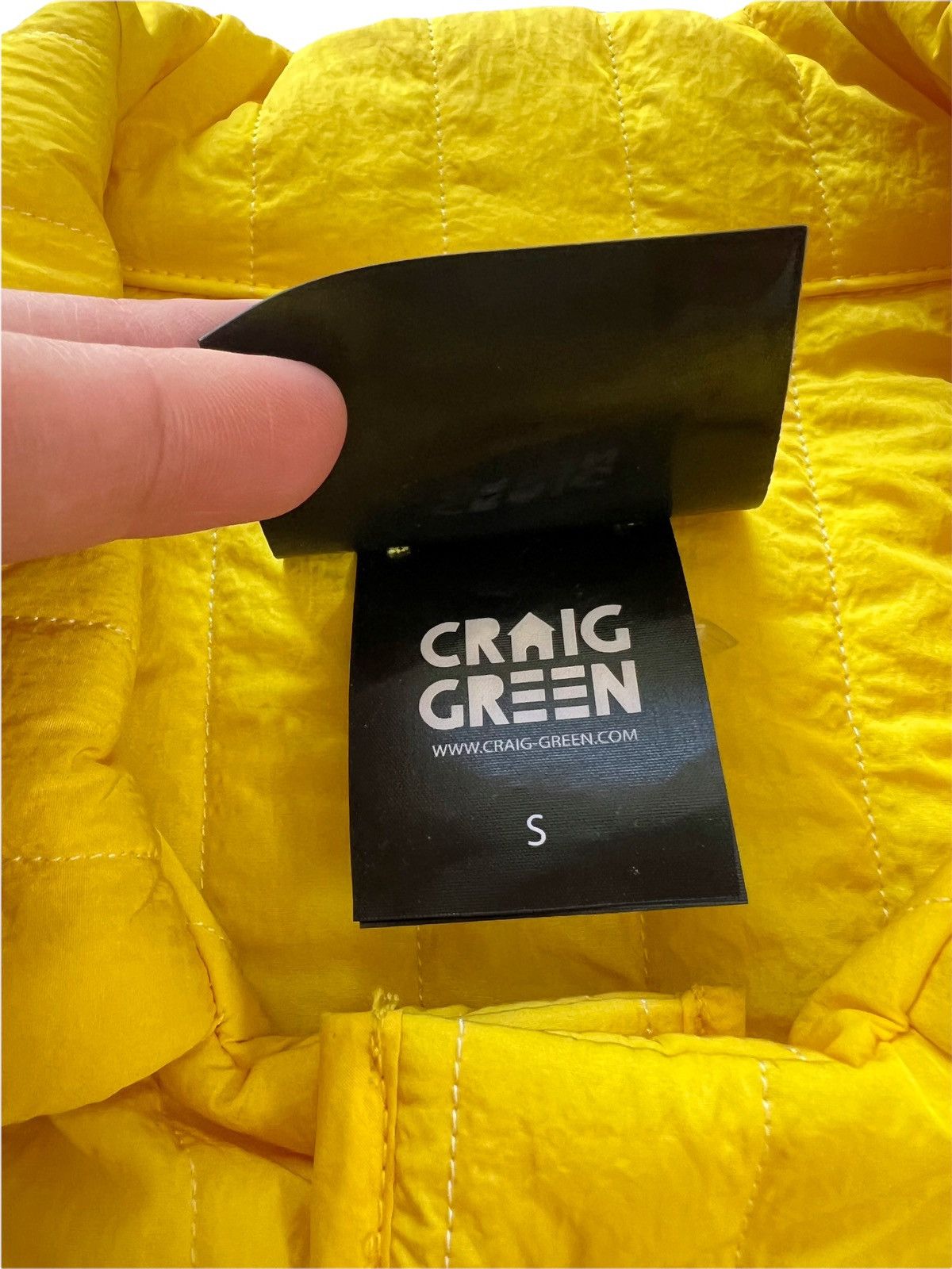 Craig Green SS2016 Yellow Quilted Work Jacket Size US S / EU 44-46 / 1 - 4 Thumbnail