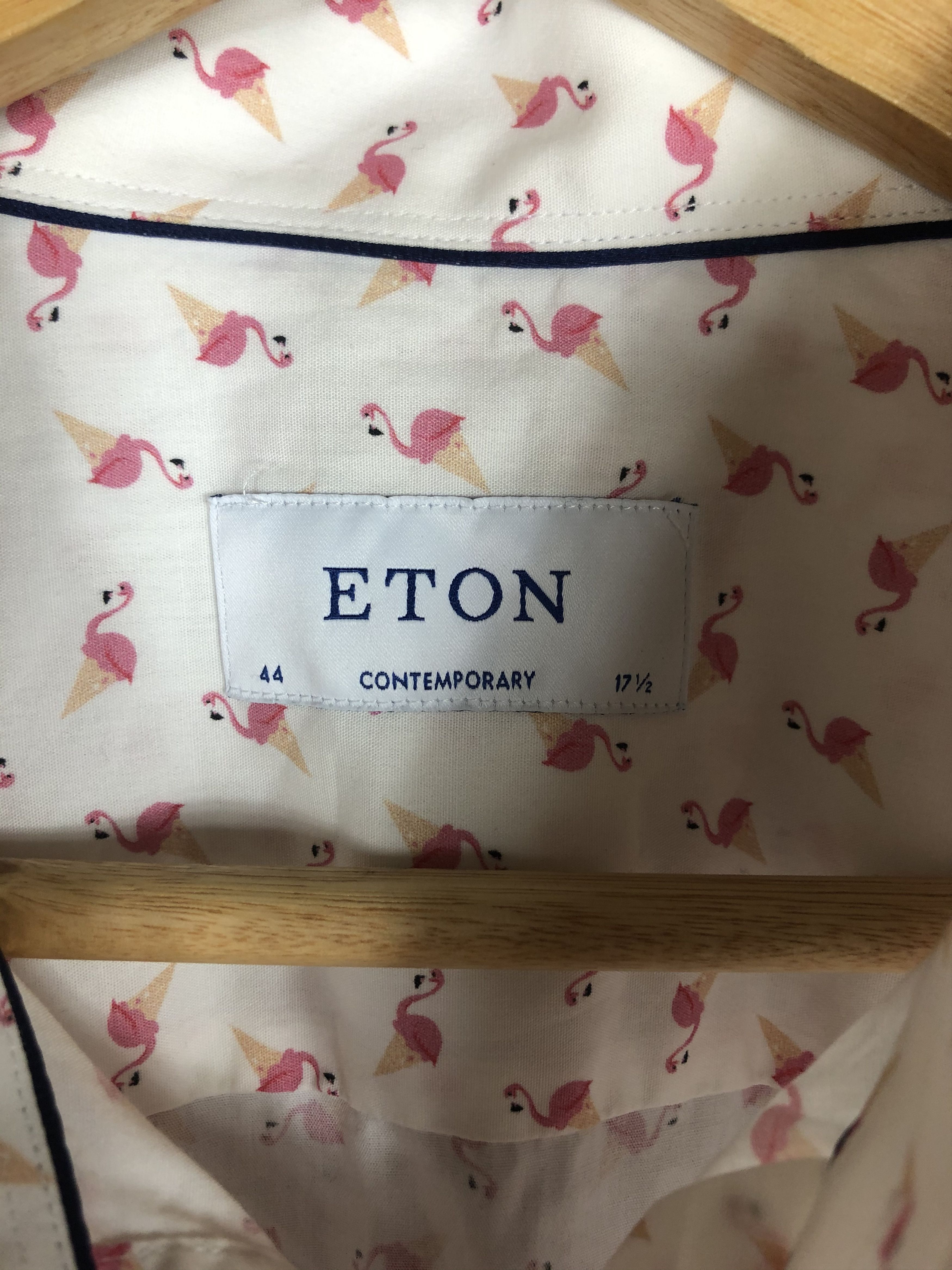 Eton Contemporary Print Pattern Long Sleeve Shirt