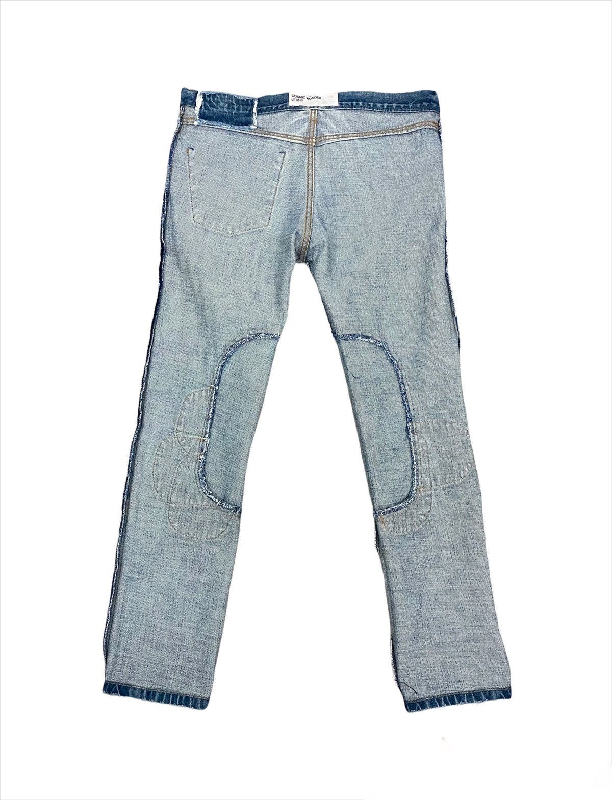 20471120 Vintage Patchwork Denim Cosmic Wonder process by hand Jeans Size US 32 / EU 48 - 9 Thumbnail