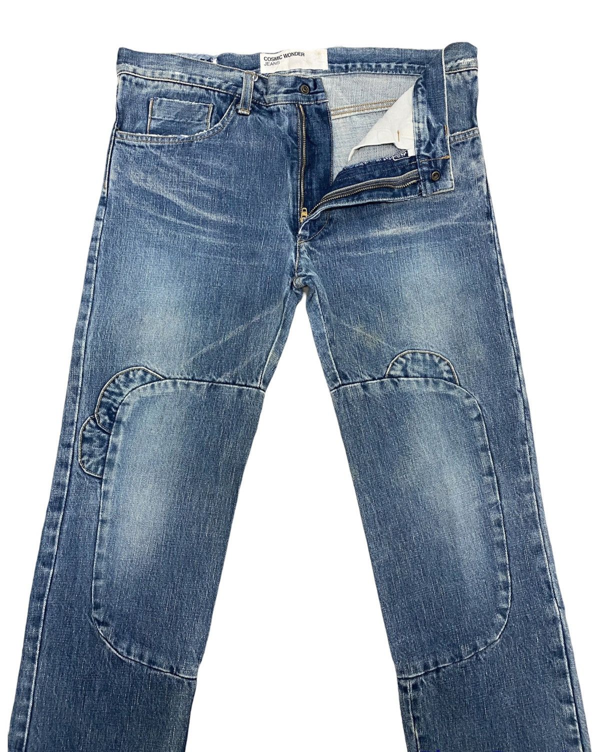 20471120 Vintage Patchwork Denim Cosmic Wonder process by hand Jeans Size US 32 / EU 48 - 3 Thumbnail