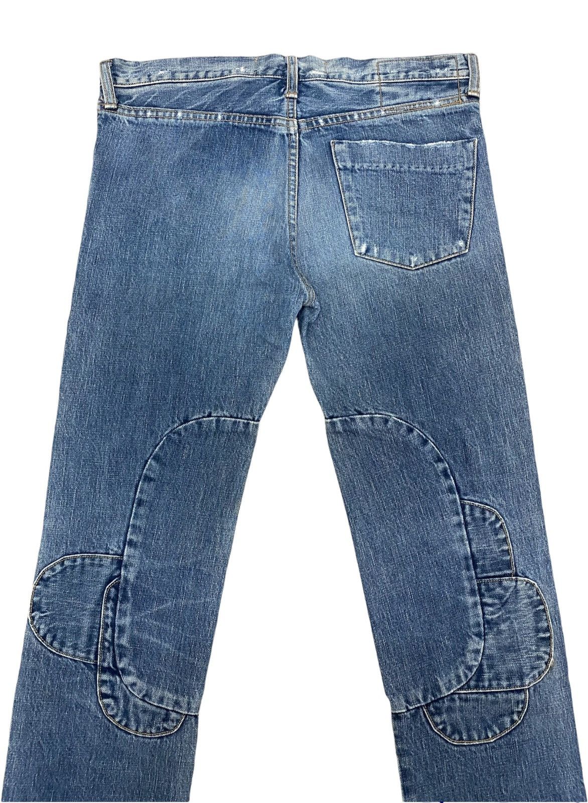 20471120 Vintage Patchwork Denim Cosmic Wonder process by hand Jeans Size US 32 / EU 48 - 4 Thumbnail