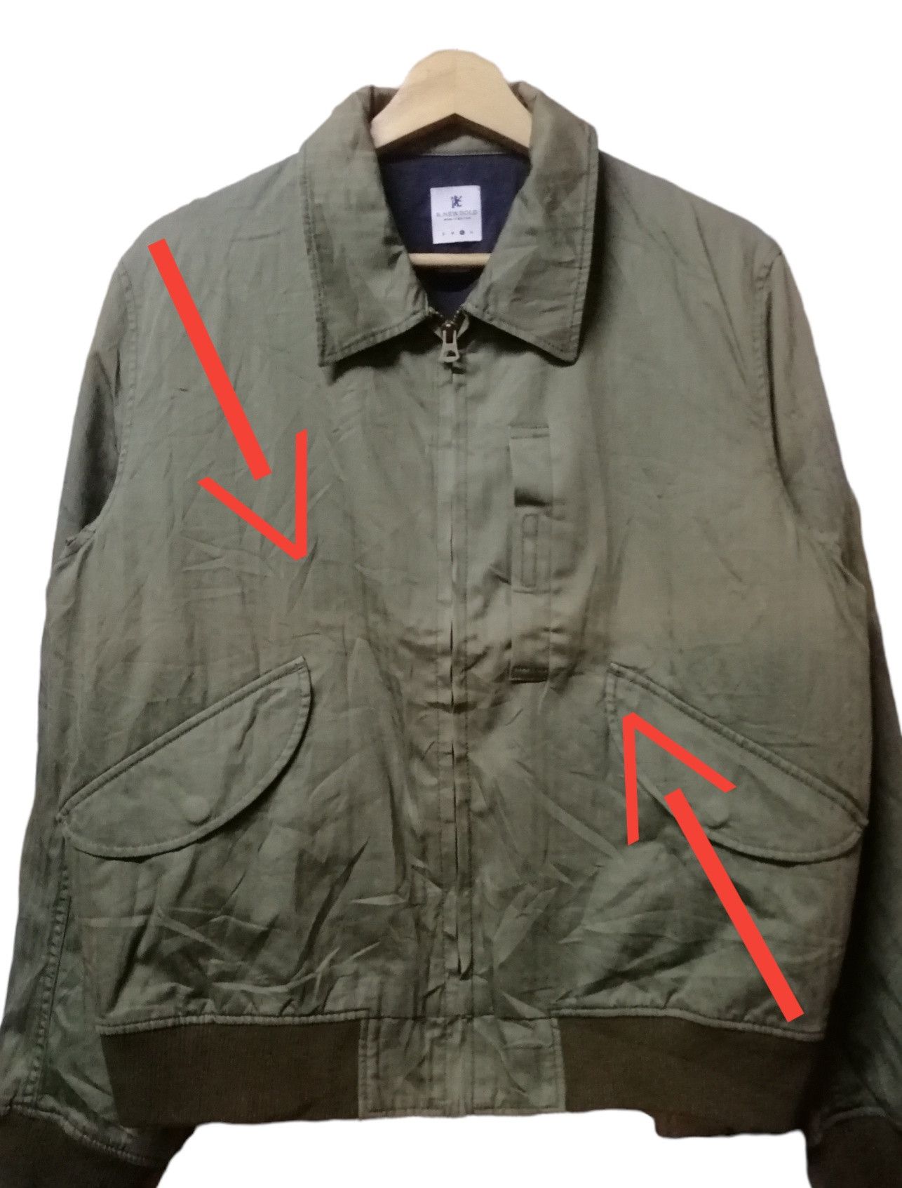 R.Newbold Vintage R.NEWBOLD Men's Army Green Jacket Size US M / EU 48-50 / 2 - 3 Thumbnail