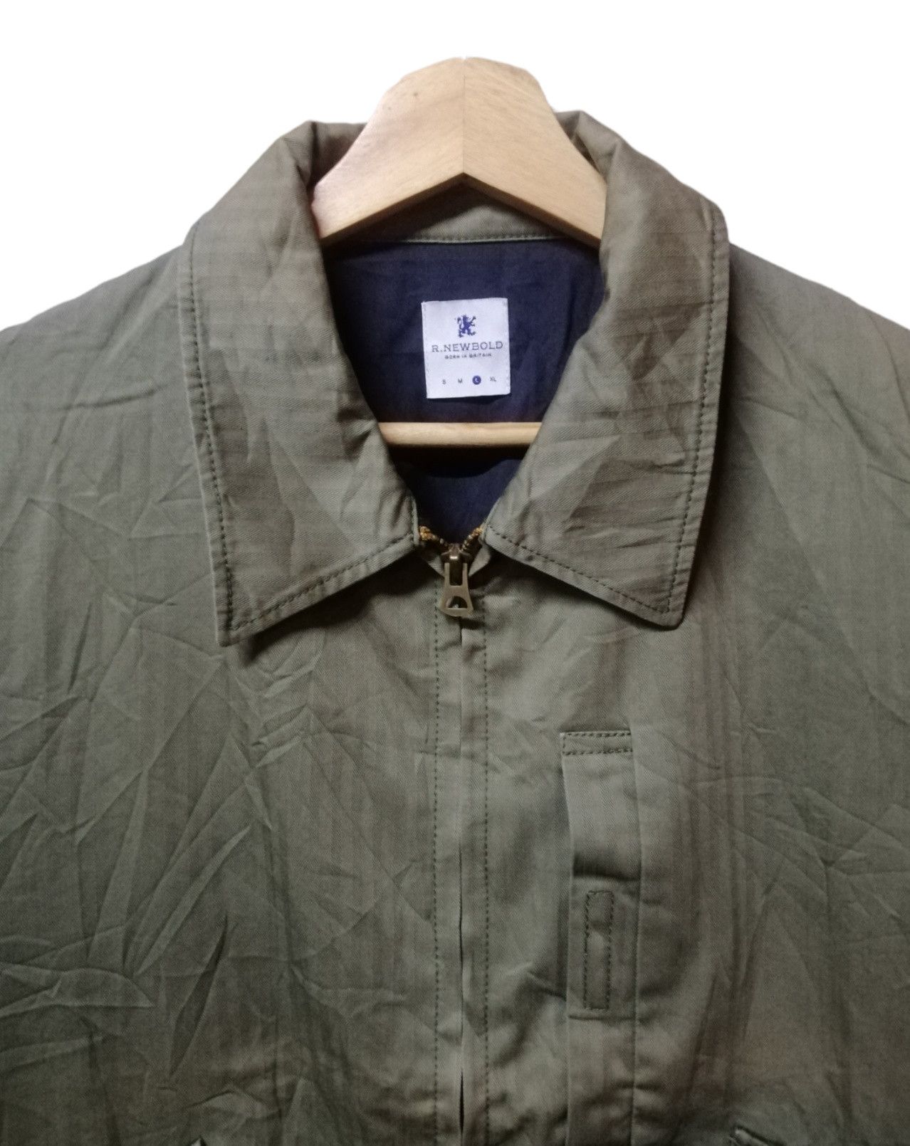 R.Newbold Vintage R.NEWBOLD Men's Army Green Jacket Size US M / EU 48-50 / 2 - 2 Thumbnail