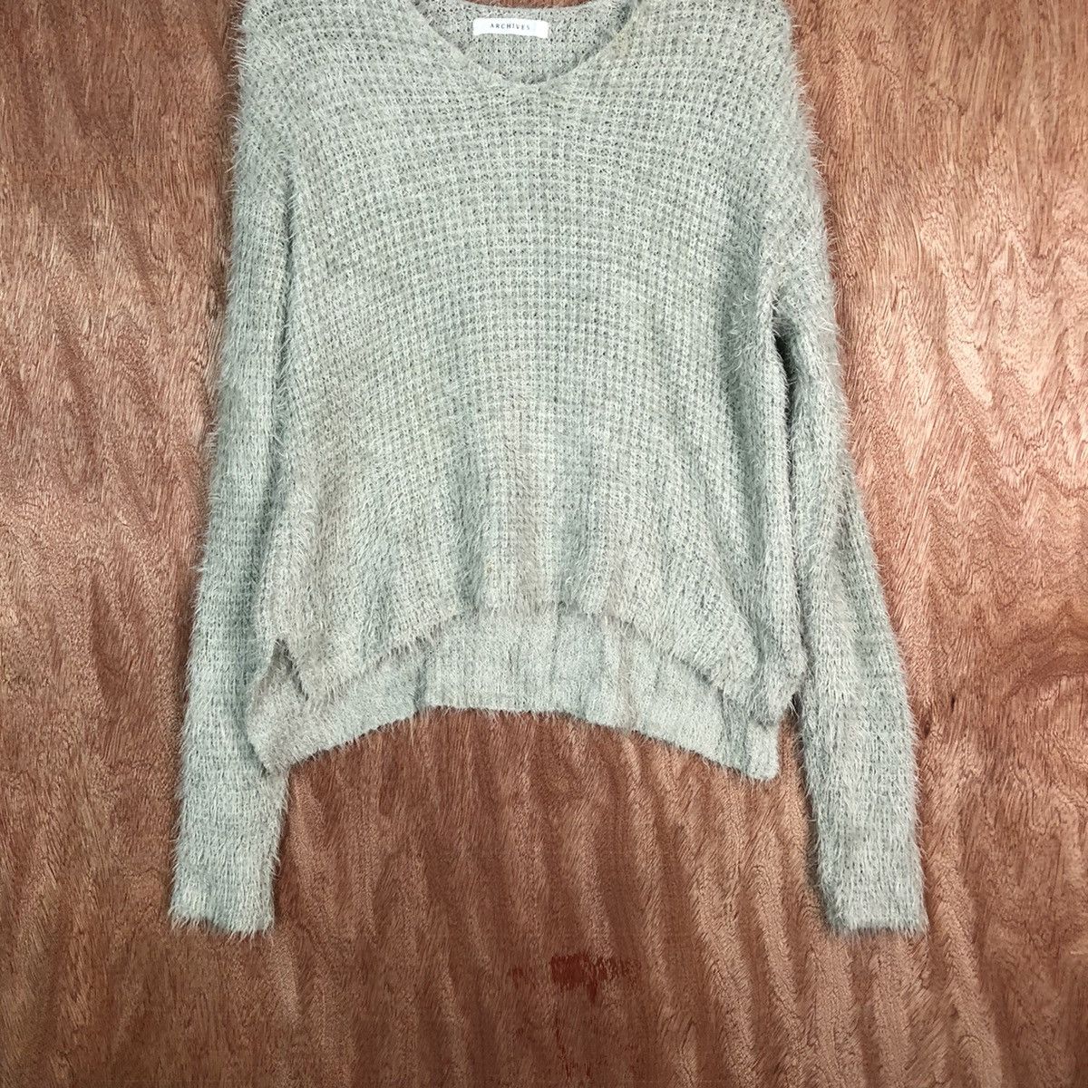 Japanese Brand Archives Grey Shag Shaggy Fur Mohair Knitwear #6607 Size US M / EU 48-50 / 2 - 3 Thumbnail