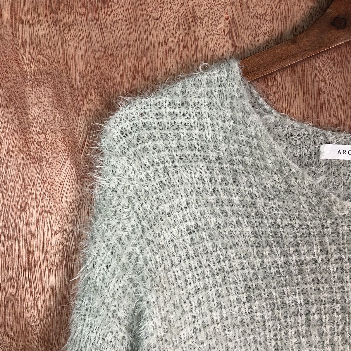 Japanese Brand Archives Grey Shag Shaggy Fur Mohair Knitwear #6607 Size US M / EU 48-50 / 2 - 4 Thumbnail