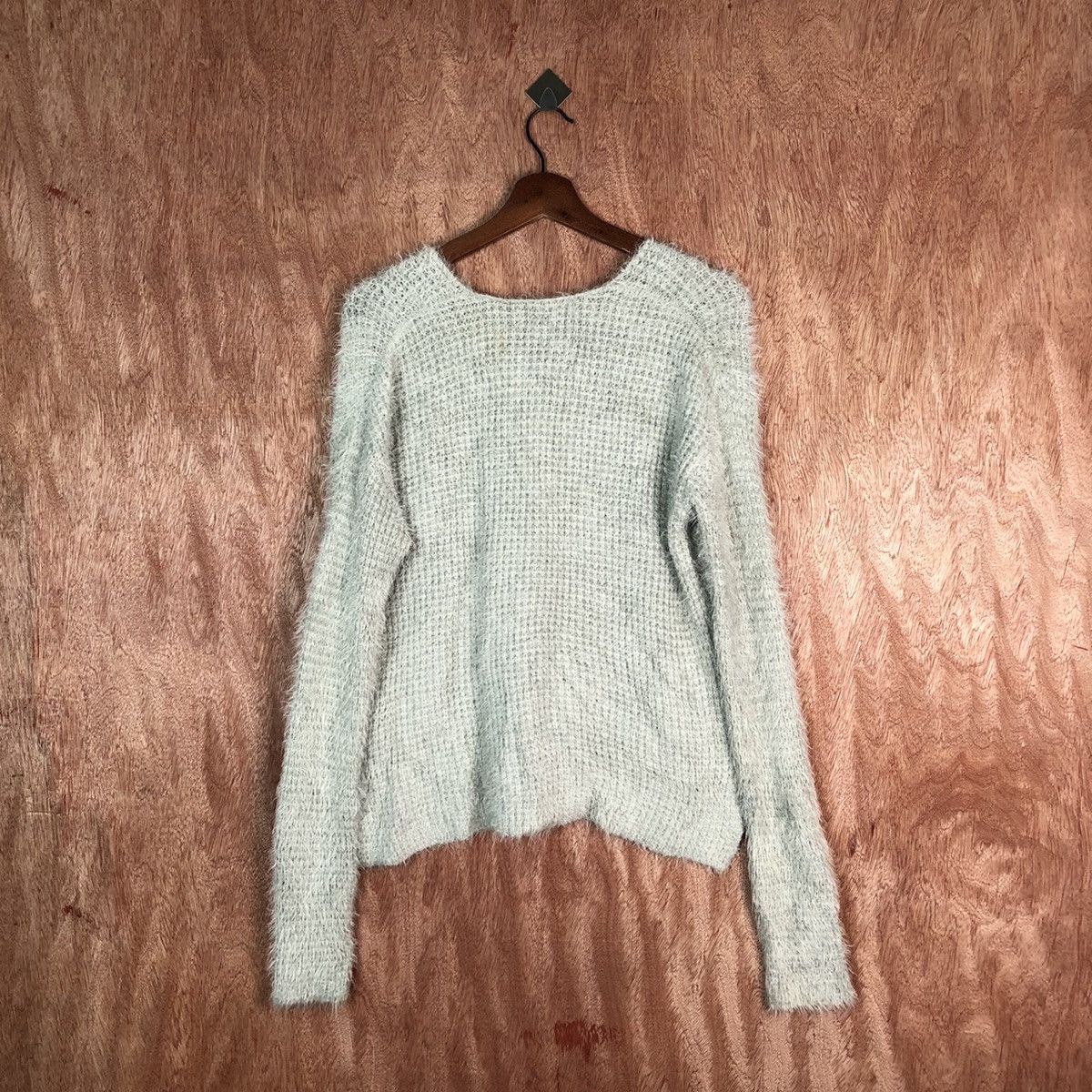 Japanese Brand Archives Grey Shag Shaggy Fur Mohair Knitwear #6607 Size US M / EU 48-50 / 2 - 7 Thumbnail