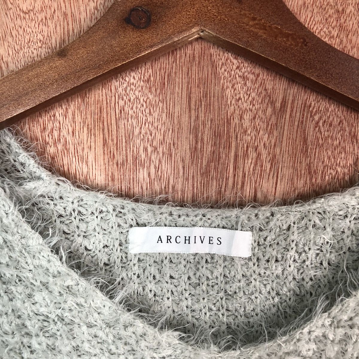 Japanese Brand Archives Grey Shag Shaggy Fur Mohair Knitwear #6607 Size US M / EU 48-50 / 2 - 5 Thumbnail