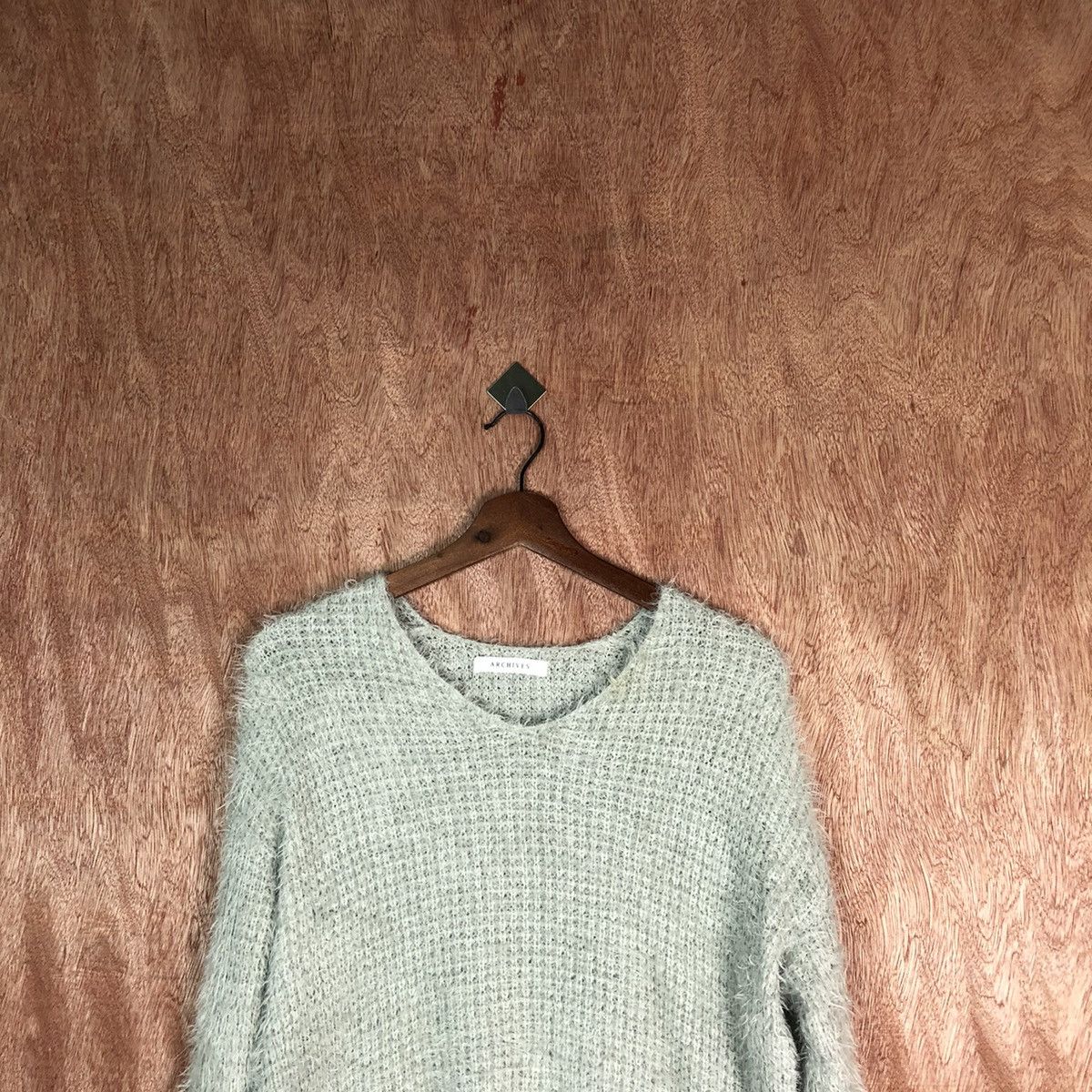 Japanese Brand Archives Grey Shag Shaggy Fur Mohair Knitwear #6607 Size US M / EU 48-50 / 2 - 2 Thumbnail