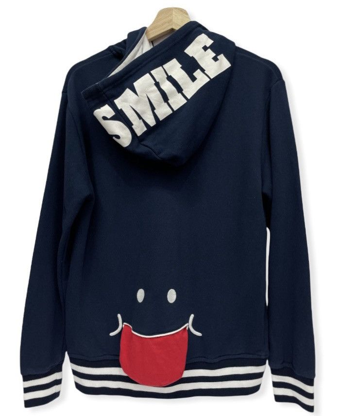 image of Dope! Up! Smile Tokyo Japan Cotton Hoodie in Blue, Men's (Size Medium)