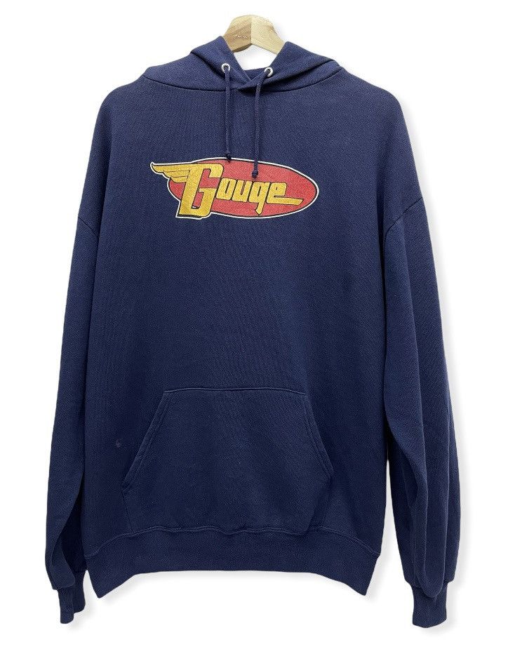 Vintage Vintage GOUGE SKATEBOARD Sweater Hoodie Made In USA Size US XL / EU 56 / 4 - 1 Thumbnail