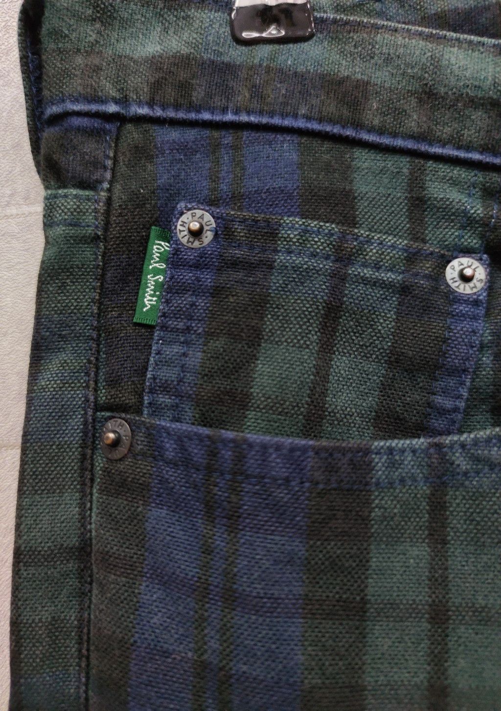 Paul Smith 🔥CYBER WEEK🔥PAUL SMITH Punk Check Plaid Tartan Slim Fit Size US 30 / EU 46 - 6 Thumbnail