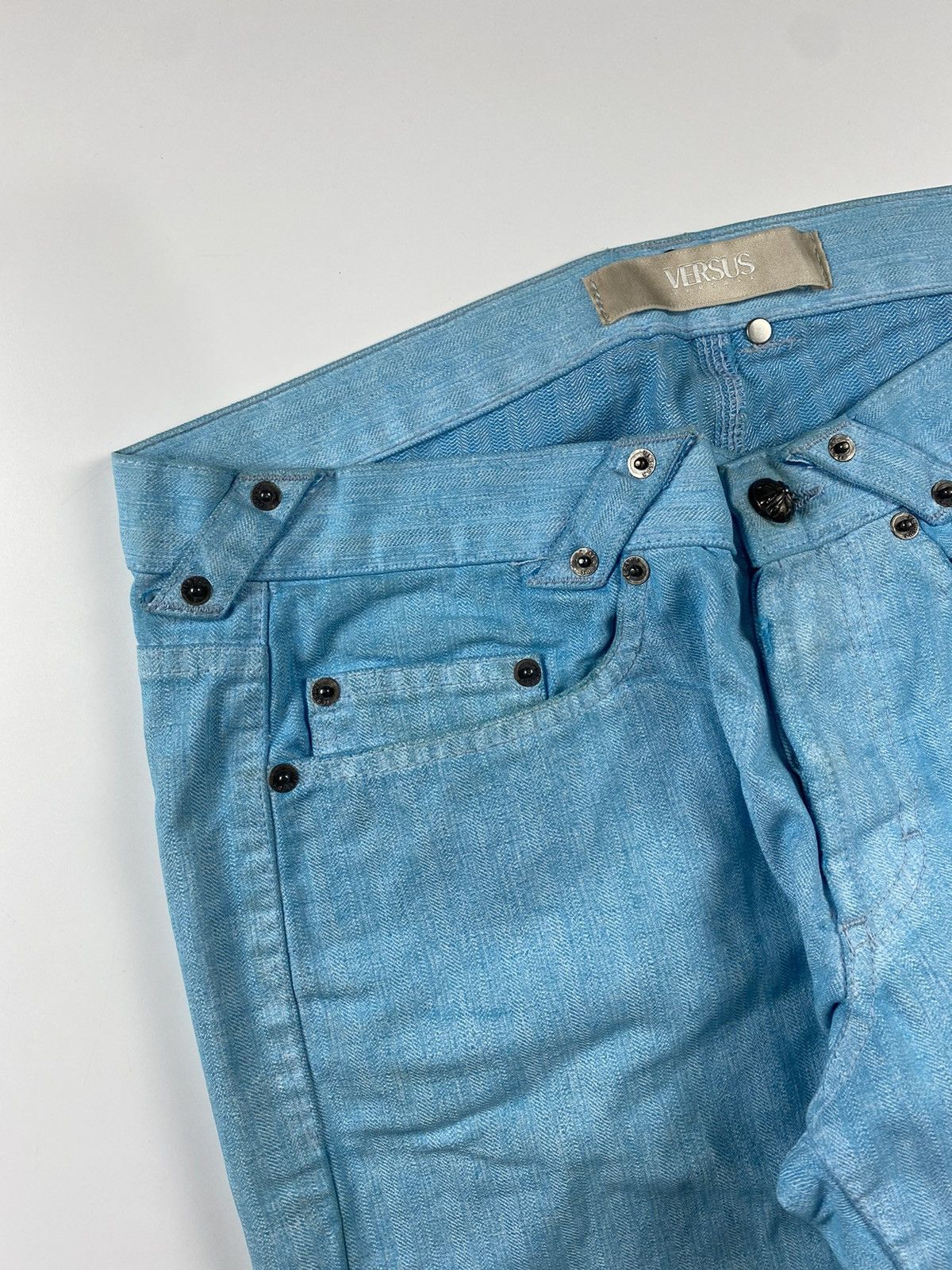 Versace Versace Versus Wax Coated Denim Pants Size US 34 / EU 50 - 3 Thumbnail
