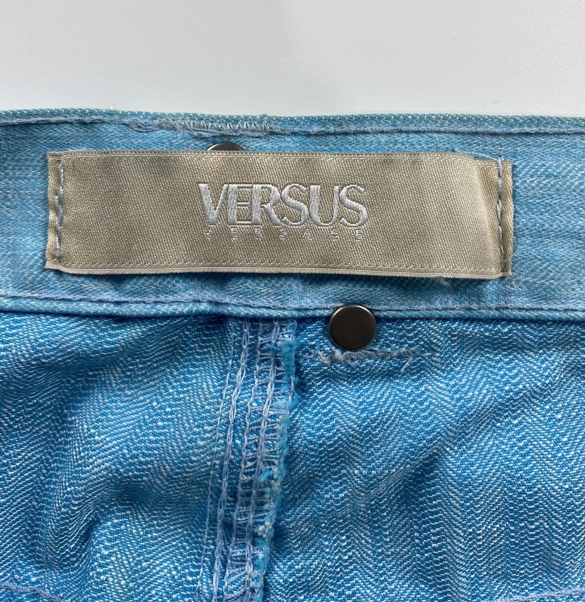 Versace Versace Versus Wax Coated Denim Pants Size US 34 / EU 50 - 6 Thumbnail