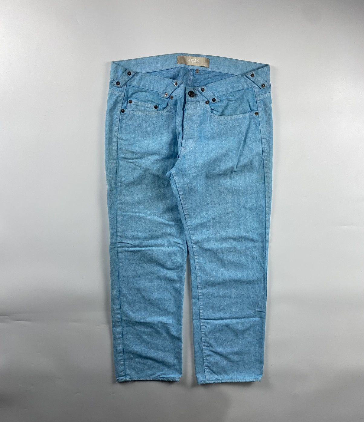 Versace Versace Versus Wax Coated Denim Pants Size US 34 / EU 50 - 1 Thumbnail