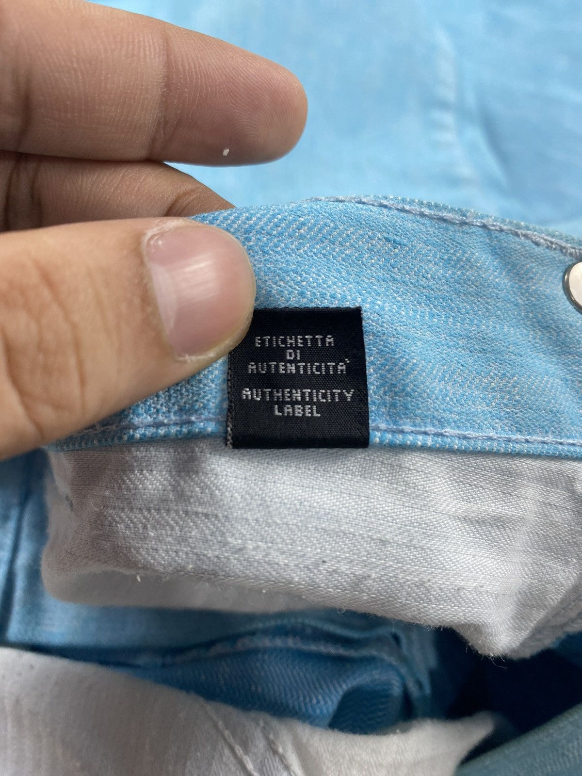 Versace Versace Versus Wax Coated Denim Pants Size US 34 / EU 50 - 12 Thumbnail