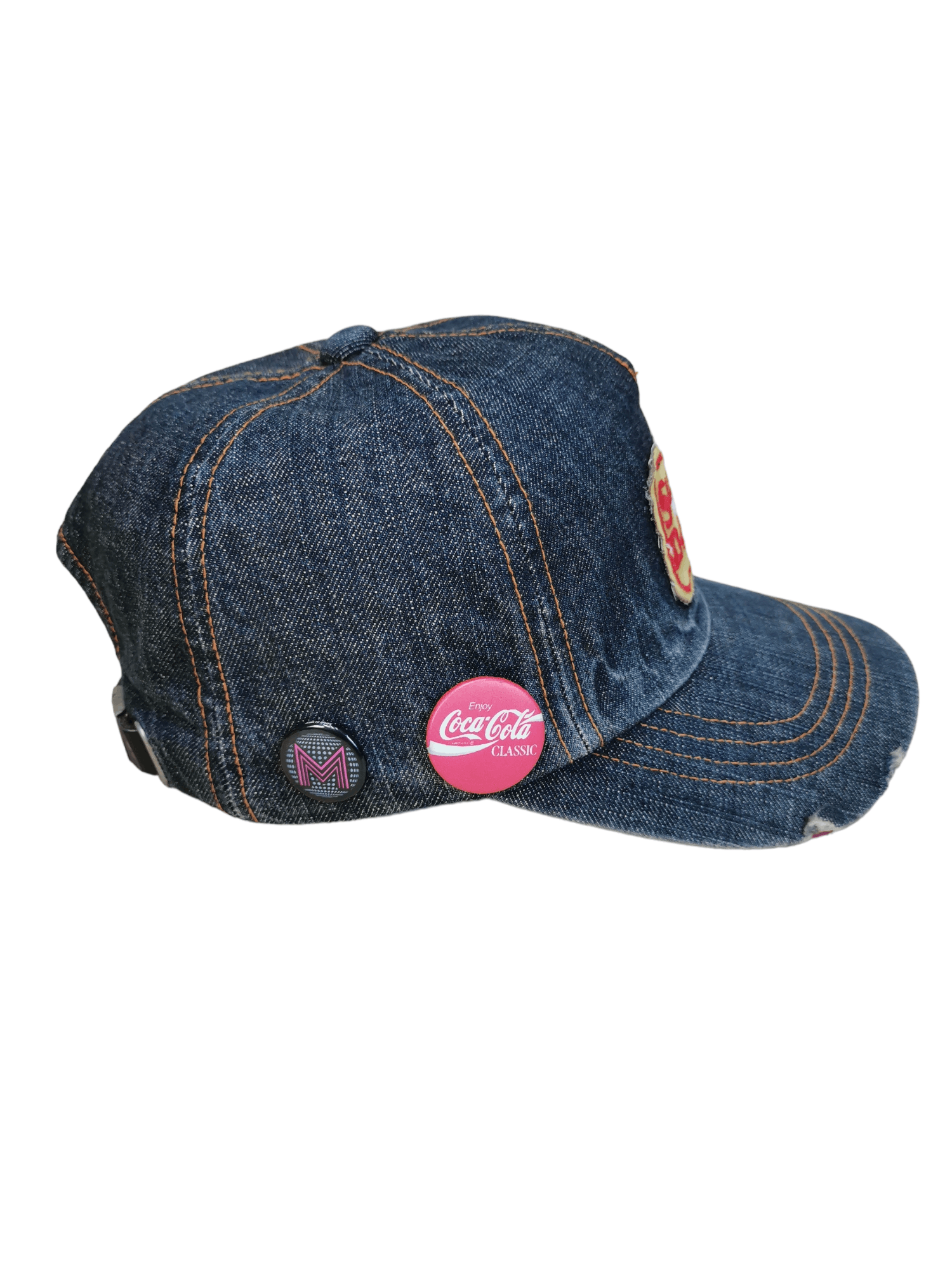 Designer HERMANS DESIGNER SUGAR DADDY DENIM HAT CAP Size ONE SIZE - 4 Thumbnail