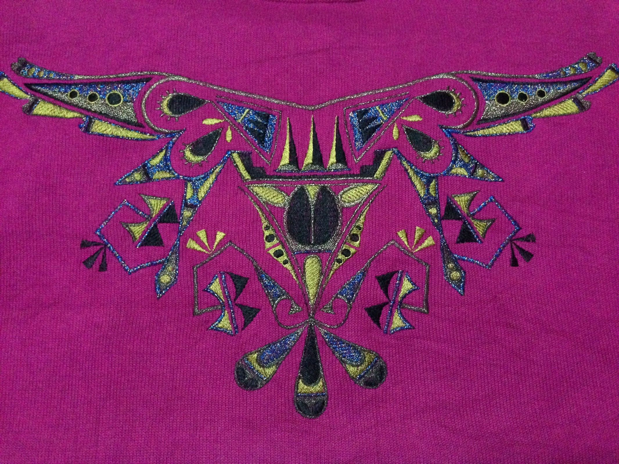 Japanese Brand Vintage 90s Quinto Viale Gobangai Designs Sweatshirt Size L Size US L / EU 52-54 / 3 - 3 Thumbnail