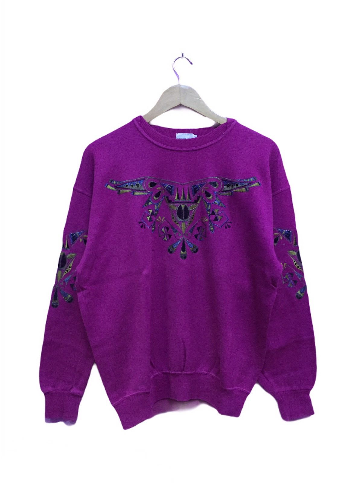 Japanese Brand Vintage 90s Quinto Viale Gobangai Designs Sweatshirt Size L Size US L / EU 52-54 / 3 - 1 Thumbnail
