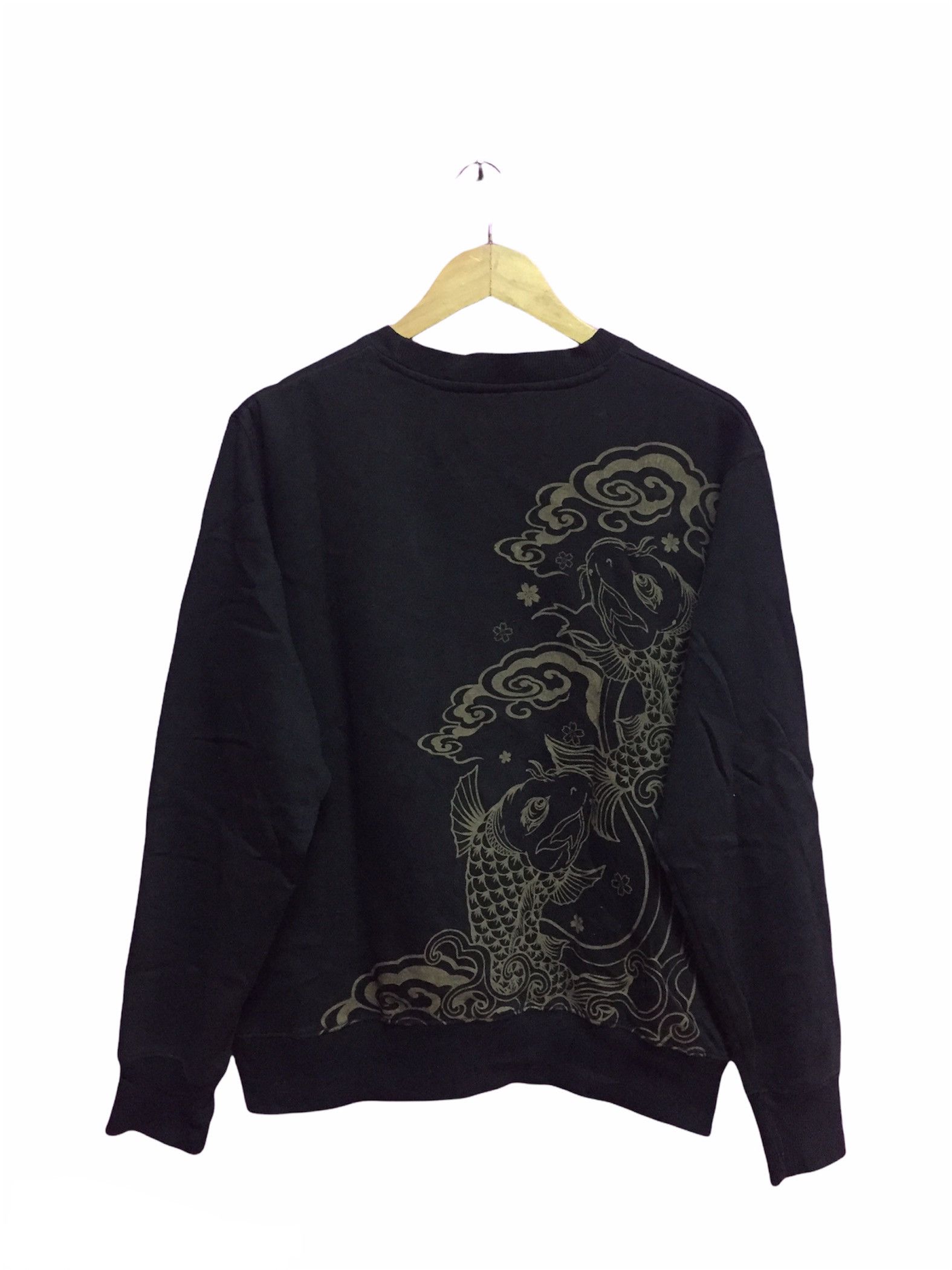 Japanese Brand Last Drop Fish Koi Sweatshirts Size M Size US M / EU 48-50 / 2 - 2 Thumbnail