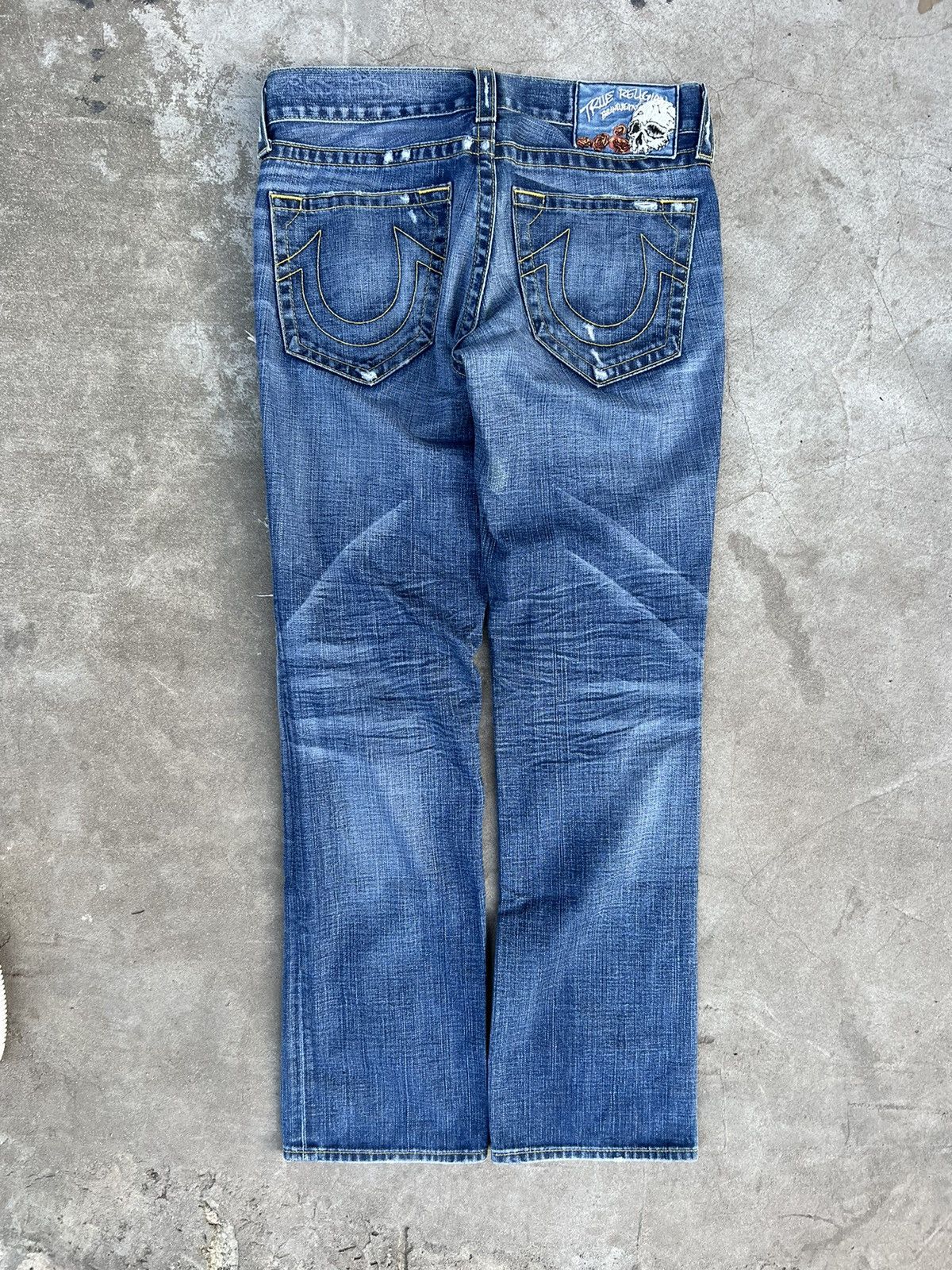True Religion Vintage True Religion Distressed Denim Jeans Size US 32 / EU 48 - 2 Thumbnail