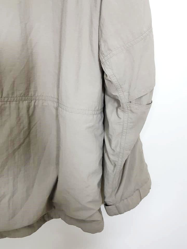 The North Face TNF Nylon Beige Hooded Jacket Size US L / EU 52-54 / 3 - 12 Thumbnail