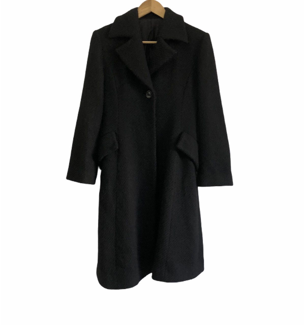 image of Avant Garde x Yohji Yamamoto Y’S Bis Yohji Yamamoto Iwish Wool Long Jacket in Black, Women's (Size 