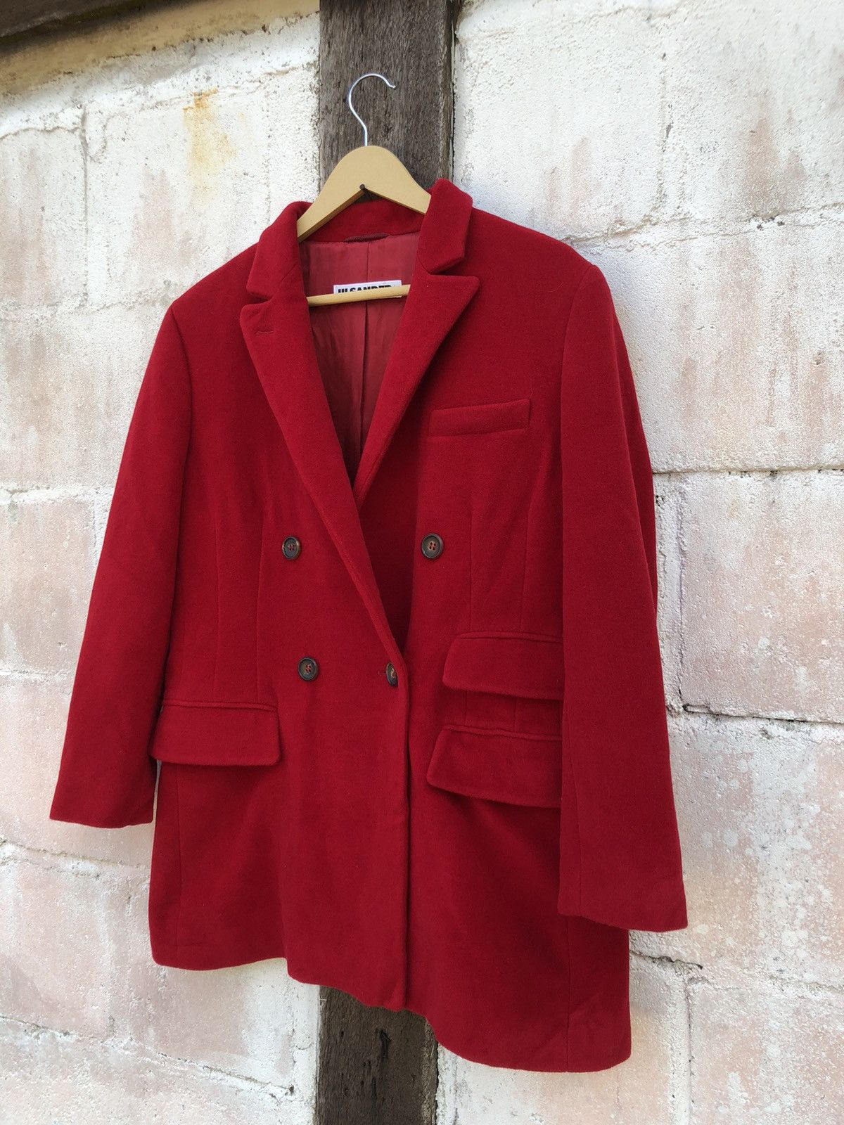 Jil Sander Jil Sander PeaCoat Jacket Red Color Size XS / US 0-2 / IT 36-38 - 3 Thumbnail