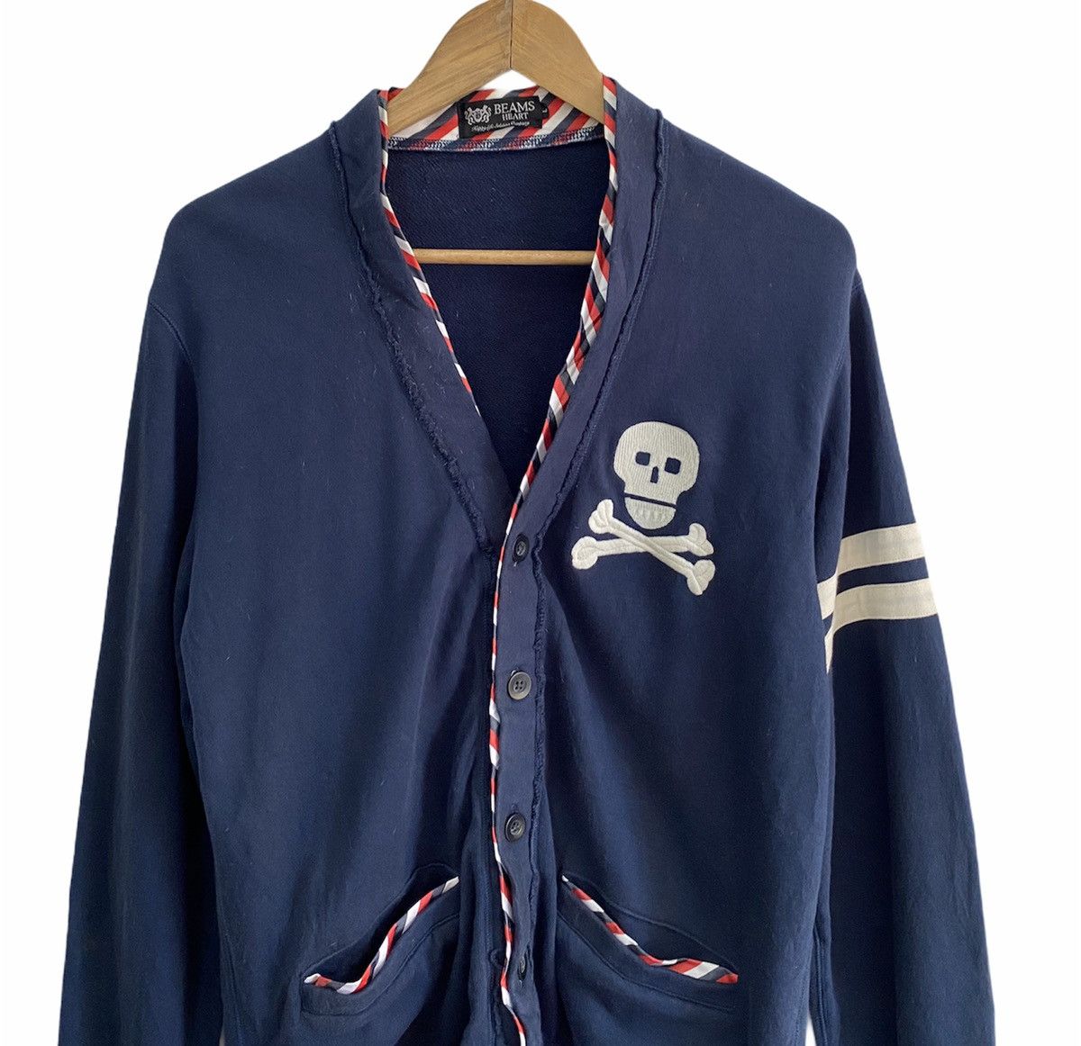 If Six Was Nine RARE🔥Vintage Skulls Skeleton Cardigan Like Undercover Size US S / EU 44-46 / 1 - 2 Thumbnail