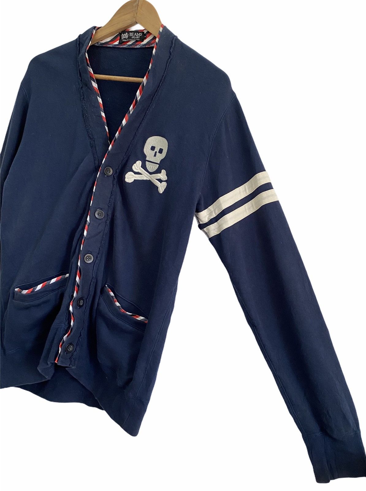 If Six Was Nine RARE🔥Vintage Skulls Skeleton Cardigan Like Undercover Size US S / EU 44-46 / 1 - 3 Thumbnail