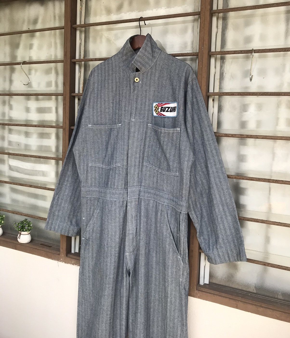 Other Vintage Suzuki coverall sanforized hickory union made usa Size US L / EU 52-54 / 3 - 5 Thumbnail