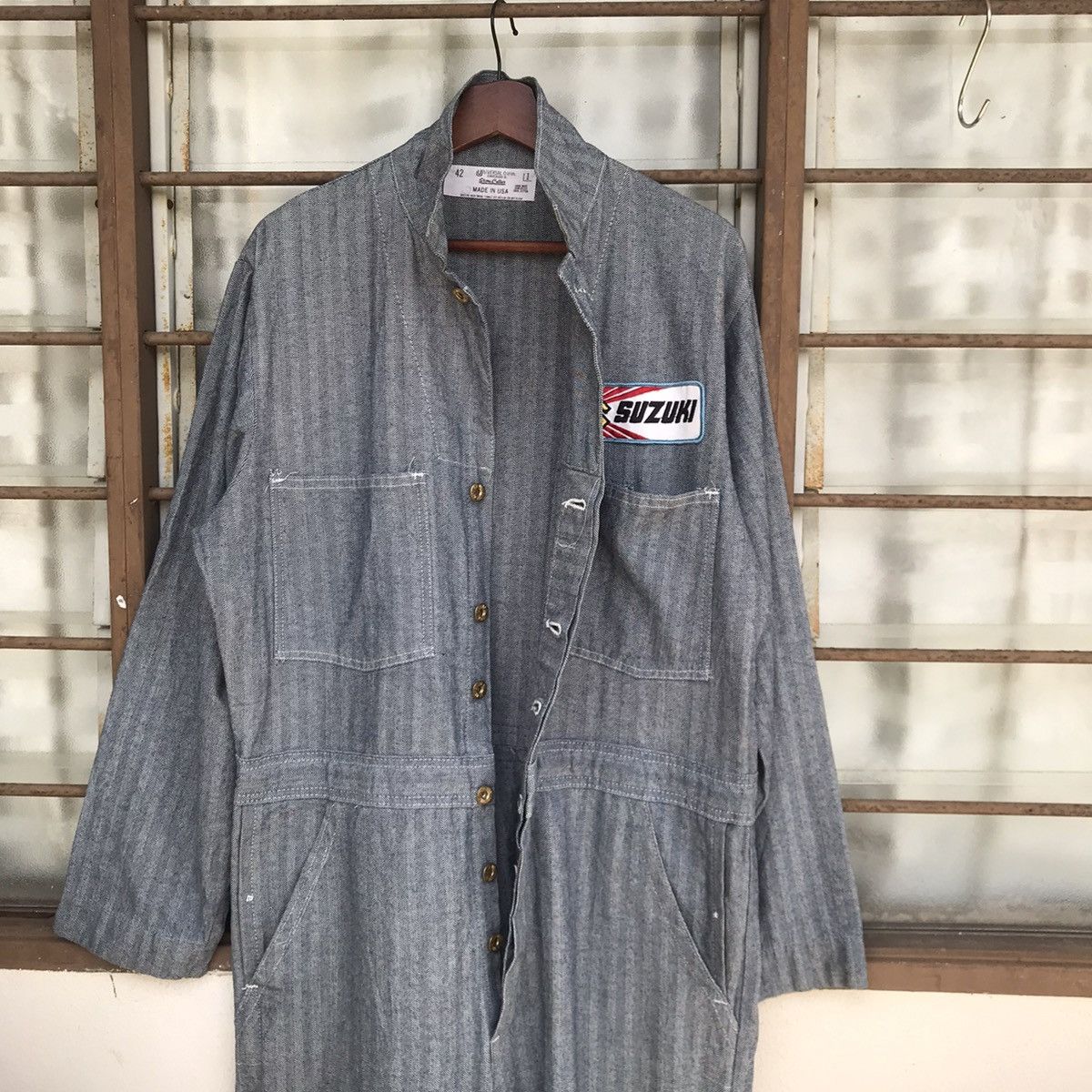 Other Vintage Suzuki coverall sanforized hickory union made usa Size US L / EU 52-54 / 3 - 7 Thumbnail