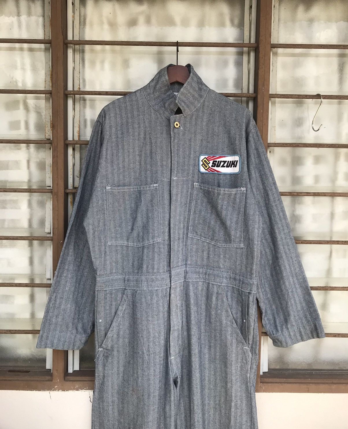 Other Vintage Suzuki coverall sanforized hickory union made usa Size US L / EU 52-54 / 3 - 1 Thumbnail