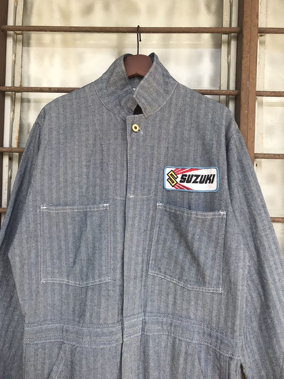 Other Vintage Suzuki coverall sanforized hickory union made usa Size US L / EU 52-54 / 3 - 6 Thumbnail