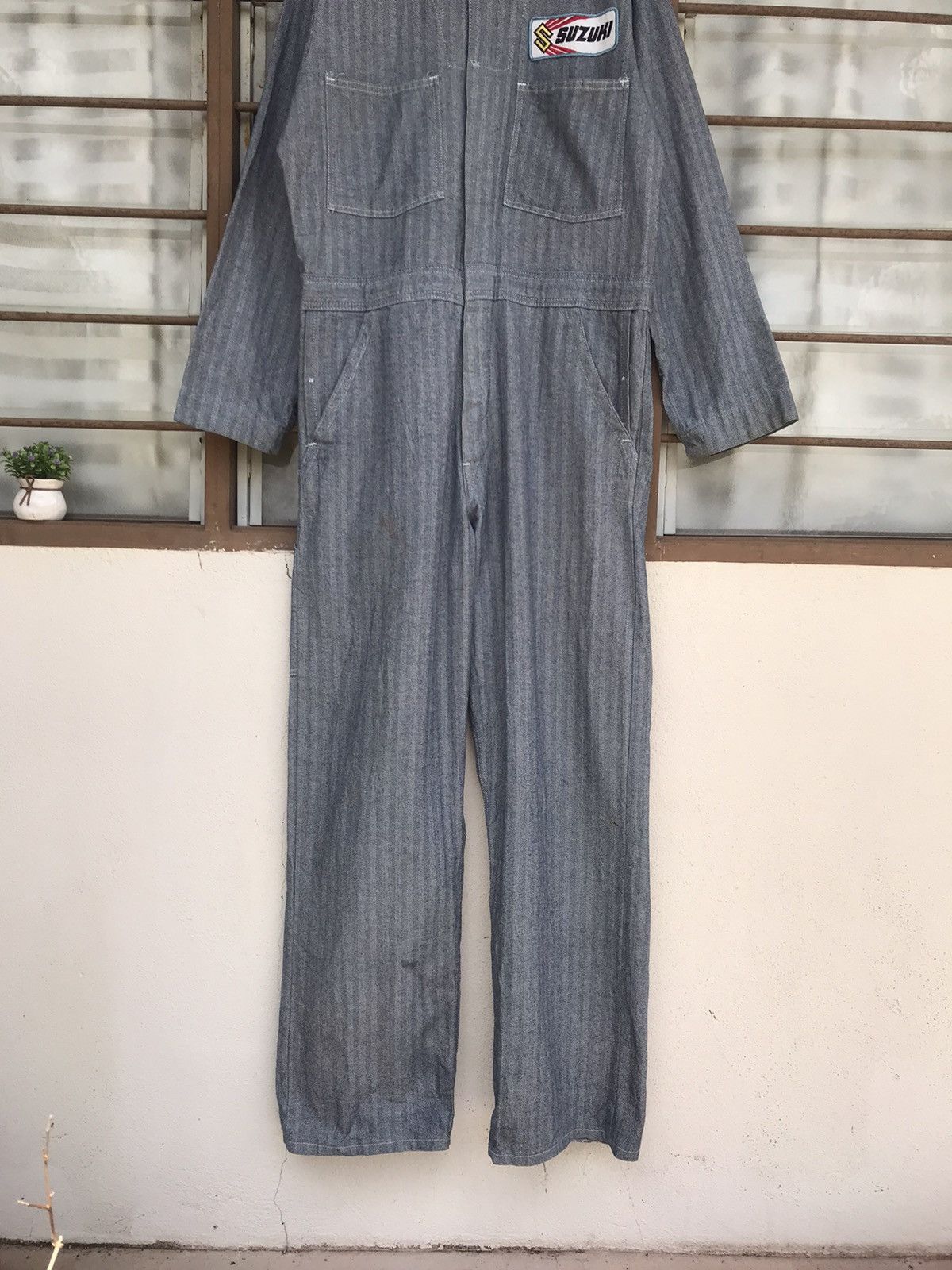 Other Vintage Suzuki coverall sanforized hickory union made usa Size US L / EU 52-54 / 3 - 3 Thumbnail