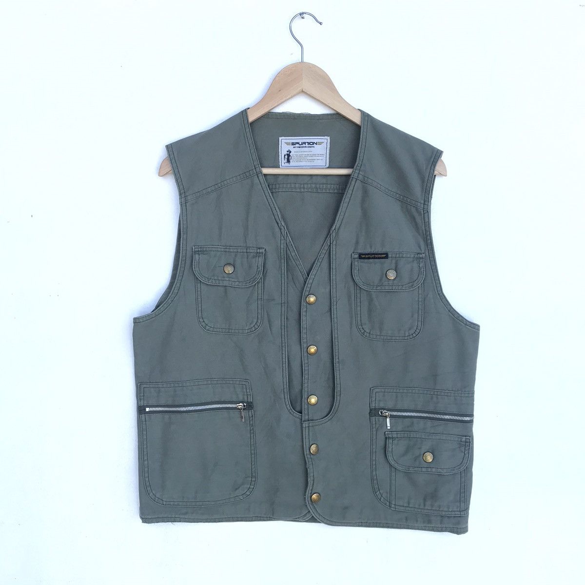 Other Vintage Scovill buttom Hunting parachute denim jacket Size US L / EU 52-54 / 3 - 1 Thumbnail