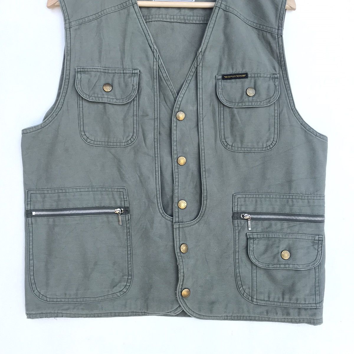 Other Vintage Scovill buttom Hunting parachute denim jacket Size US L / EU 52-54 / 3 - 3 Thumbnail
