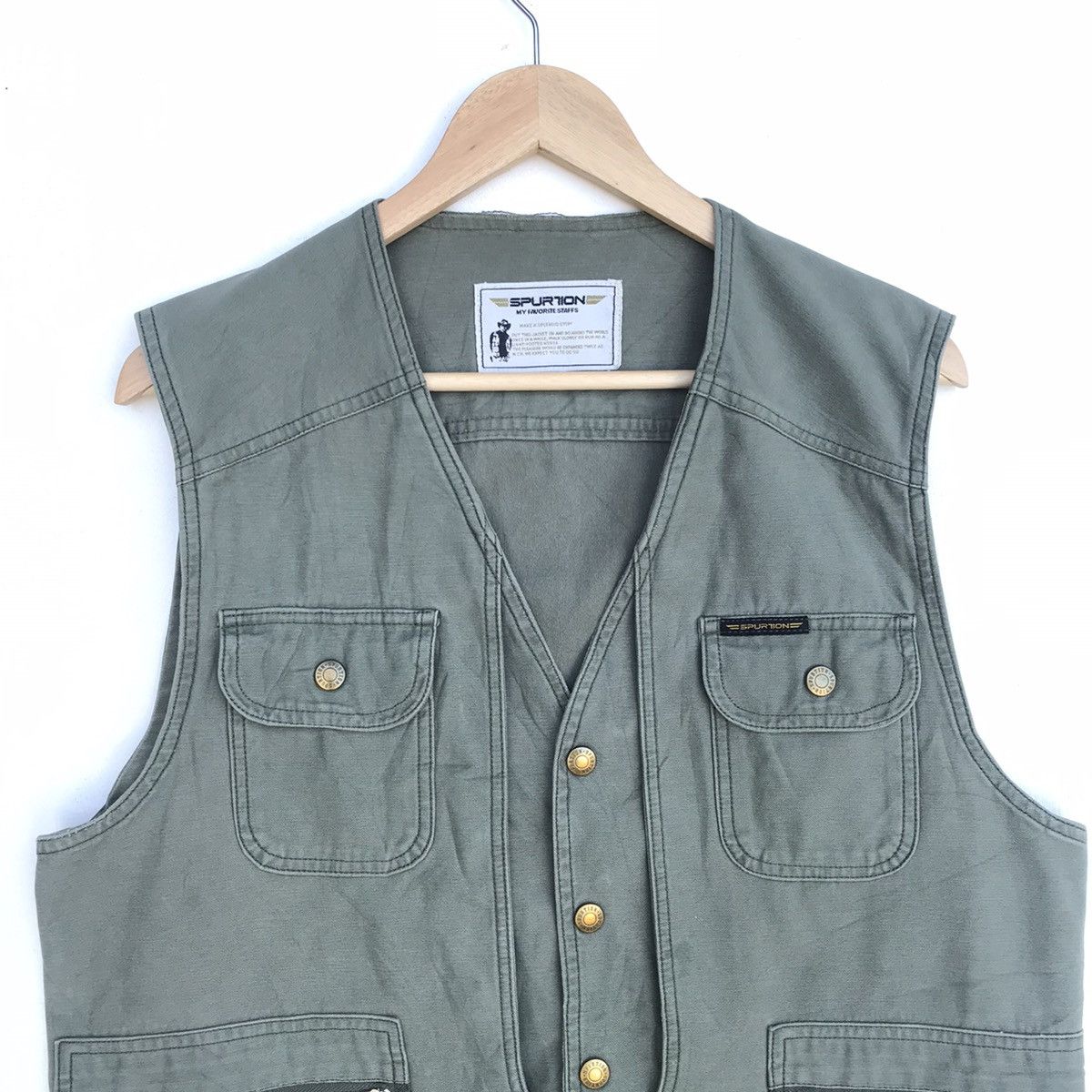 Other Vintage Scovill buttom Hunting parachute denim jacket Size US L / EU 52-54 / 3 - 2 Thumbnail