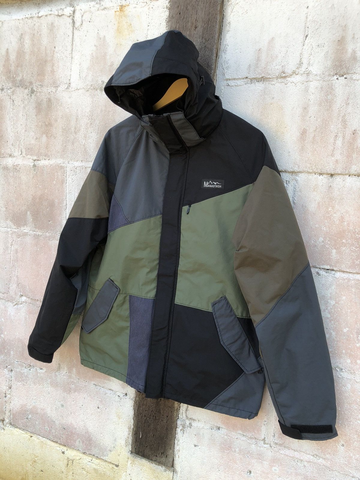 Manastash Outdoor Soft Shell Jacket Hoodie Multicolor