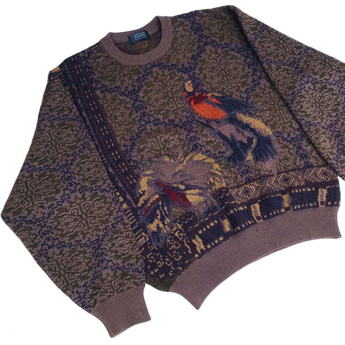 Jean-Louis Scherrer Rare Jean Louis Scherrer paris bird of paradise knitwear Size US L / EU 52-54 / 3 - 3 Thumbnail