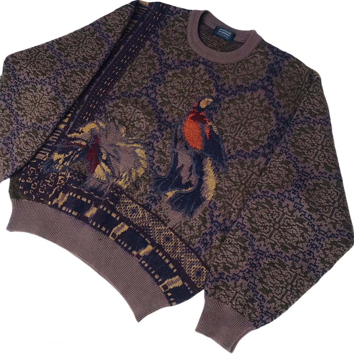 Jean-Louis Scherrer Rare Jean Louis Scherrer paris bird of paradise knitwear Size US L / EU 52-54 / 3 - 2 Thumbnail