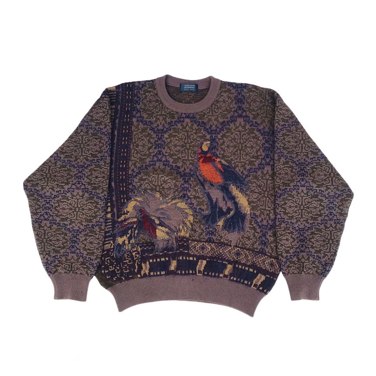 image of Jean Louis Scherrer Paris Bird Of Paradise Knitwear, Men's (Size Large)